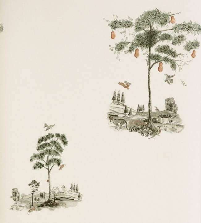 Pear Tree Wallpaper - Graphite - Andrew Martin - KKPTGR - Premier Wallcovering