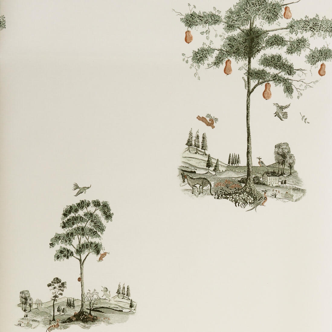 Pear Tree Wallpaper - Graphite - Andrew Martin - KKPTGR - Premier Wallcovering