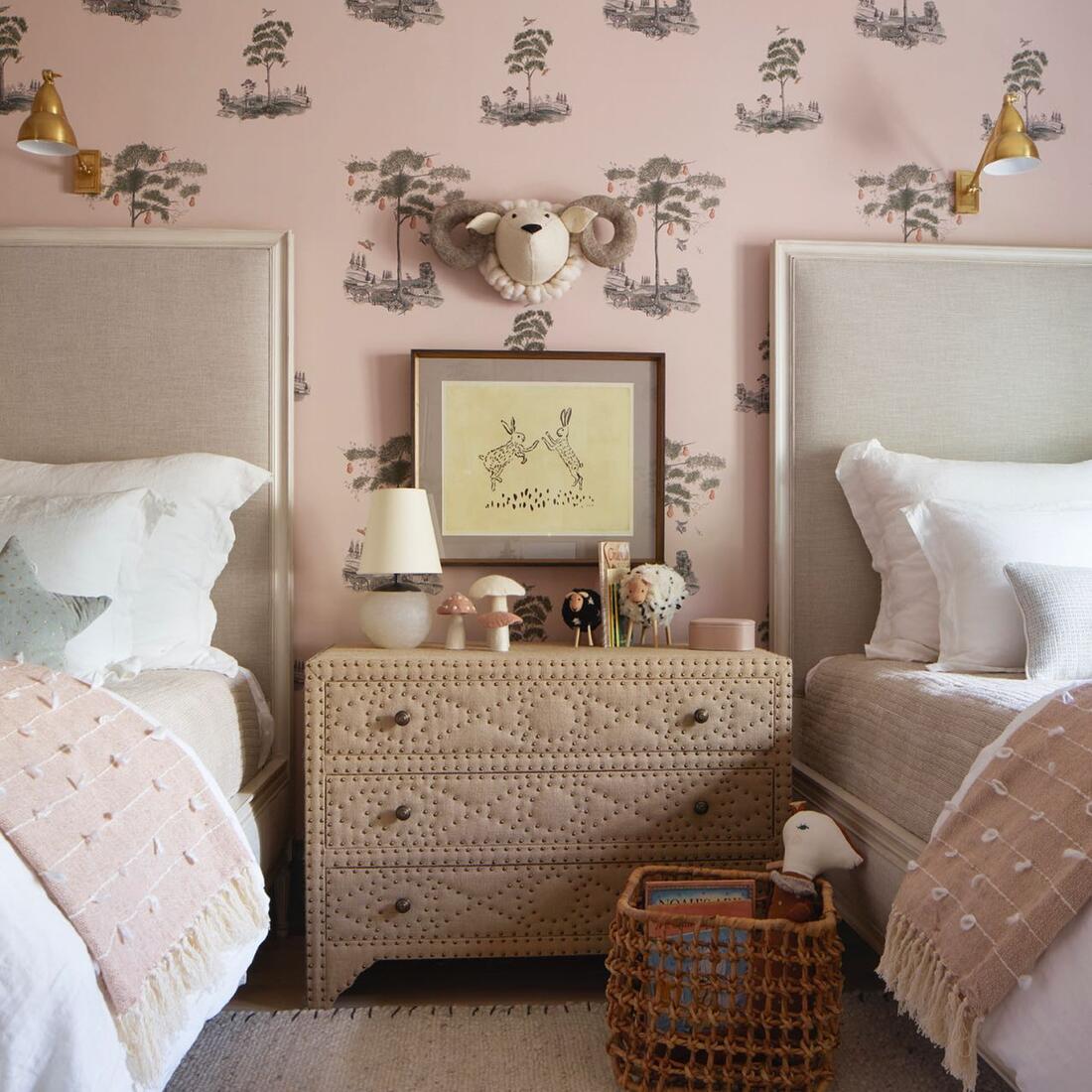 Pear Tree Wallpaper - Setting Plaster - Andrew Martin - KKPTSP - Premier Wallcovering