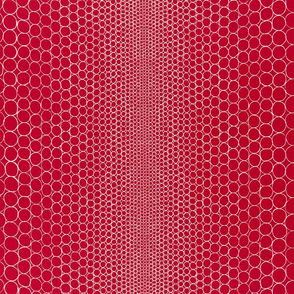 Pearls Fabric - Scarlet - Christian Lacroix - FCL041/04 - Premier Wallcovering