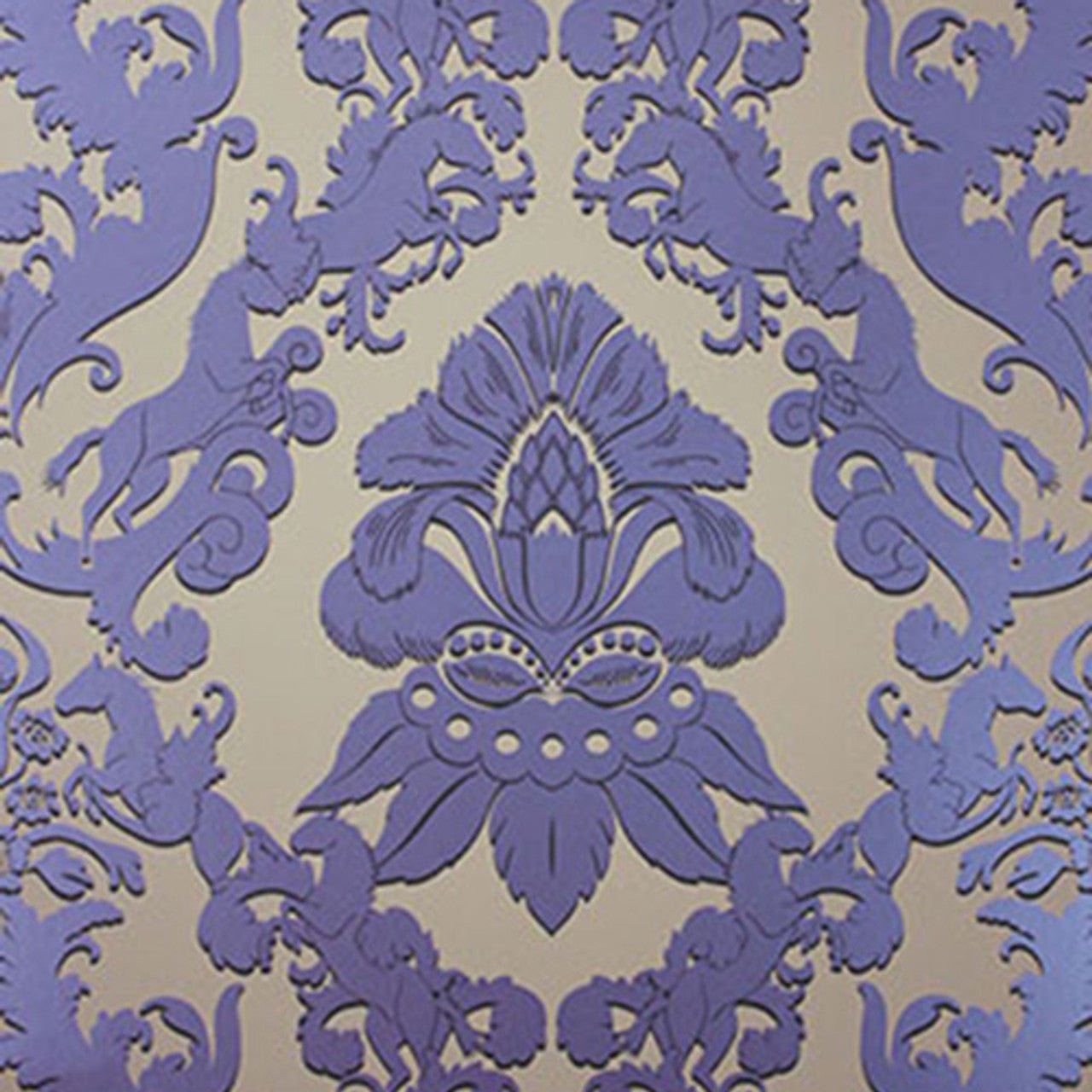 Pegasus Wallpaper - Taupe/ Metallic Ink - Matthew Williamson - W6540-05 - Premier Wallcovering
