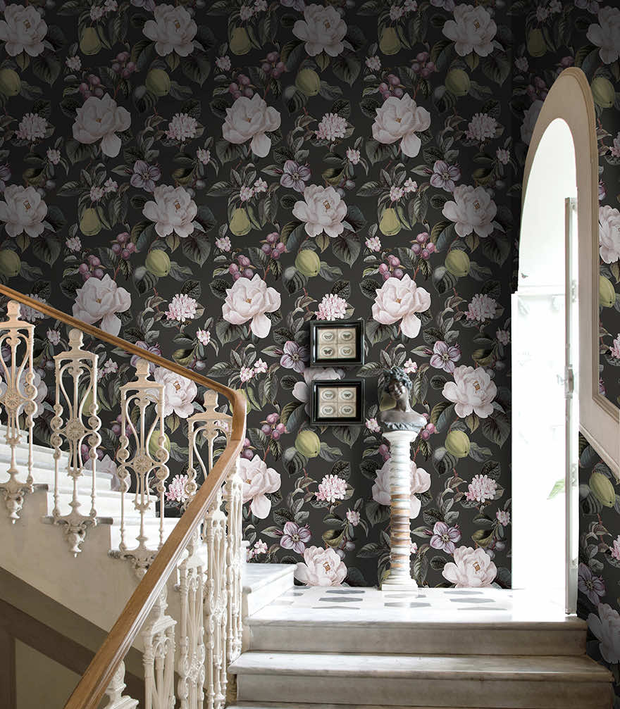 Pendula Wallpaper - Charcoal - Holden Décor - 91911 - Premier Wallcovering