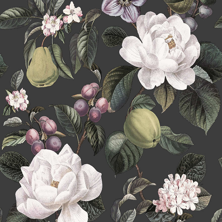 Pendula Wallpaper - Charcoal - Holden Décor - 91911 - Premier Wallcovering