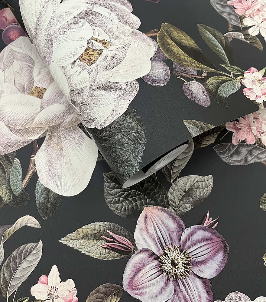 Pendula Wallpaper - Charcoal - Holden Décor - 91911 - Premier Wallcovering