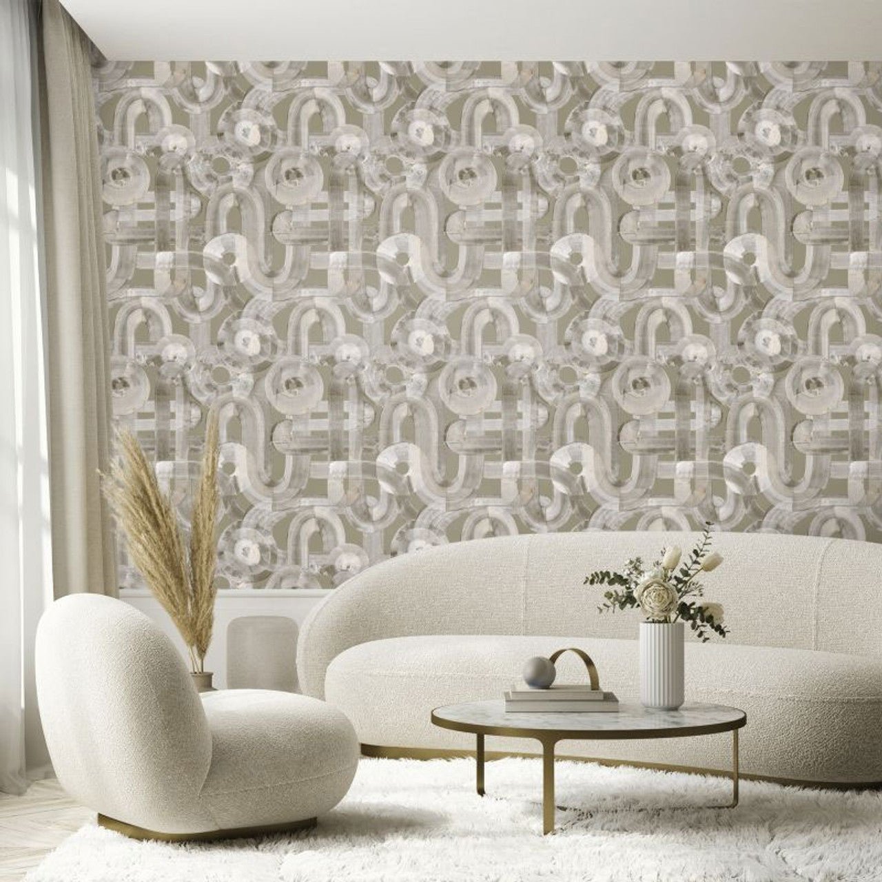 Penello Salt Wallpaper - Nutmeg - Hohenberger - 65322 - Premier Wallcovering