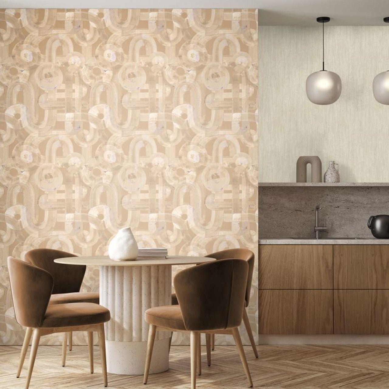 Penello Salt Wallpaper - Sand - Hohenberger - 65327 - Premier Wallcovering