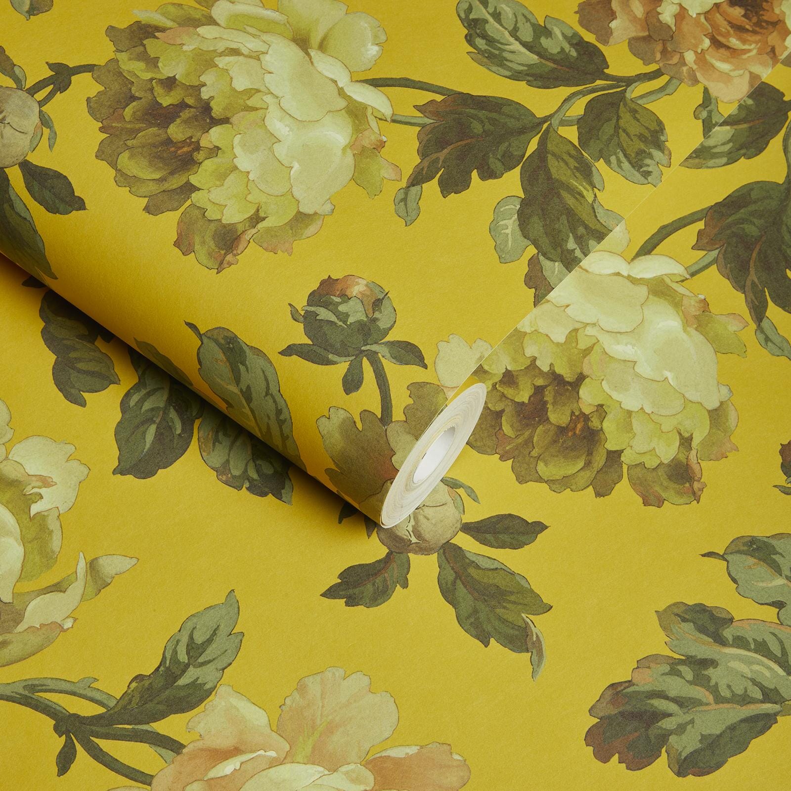 Peoneden Wallpaper - Ochre - House of Hackney - 1 - WA - PEO - DI - OCH - XXX - Premier Wallcovering