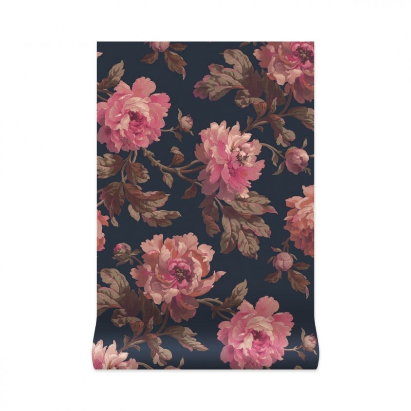 Peoneden Wallpaper - Midnight - House of Hackney - 1 - WA - PEO - DI - MID - XXX - Premier Wallcovering