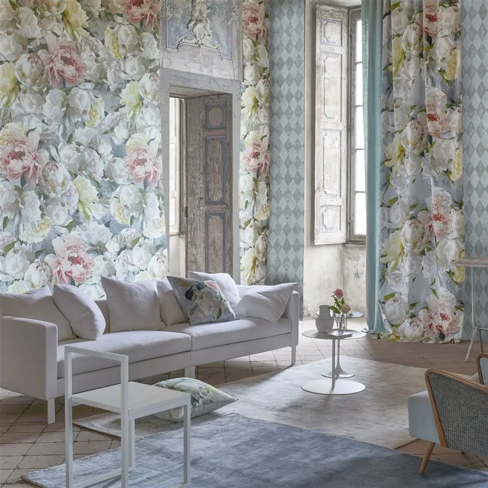 Peonia Grande Wallpaper - Zinc - Designers Guild - PDG1102/01 - Premier Wallcovering
