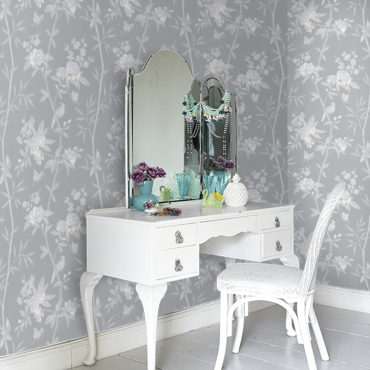 Peony & Blossom Wallpaper - Soft blue - GP & J Baker - BW45066/6 - Premier Wallcovering