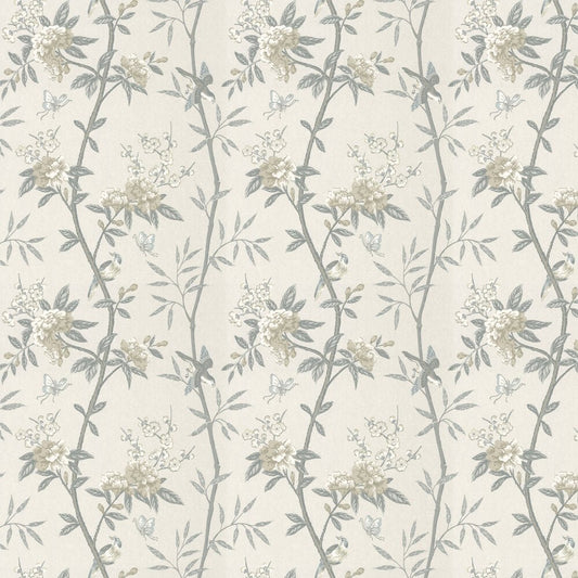 Peony & Blossom Wallpaper - Dove / Silver - GP & J Baker - BW45066/1 - Premier Wallcovering