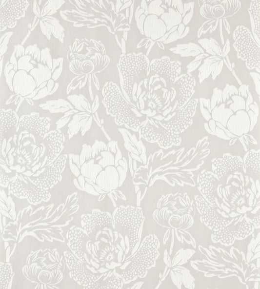 Peony Wallpaper - White - 2301 - Farrow & Ball - Premier Wallcovering