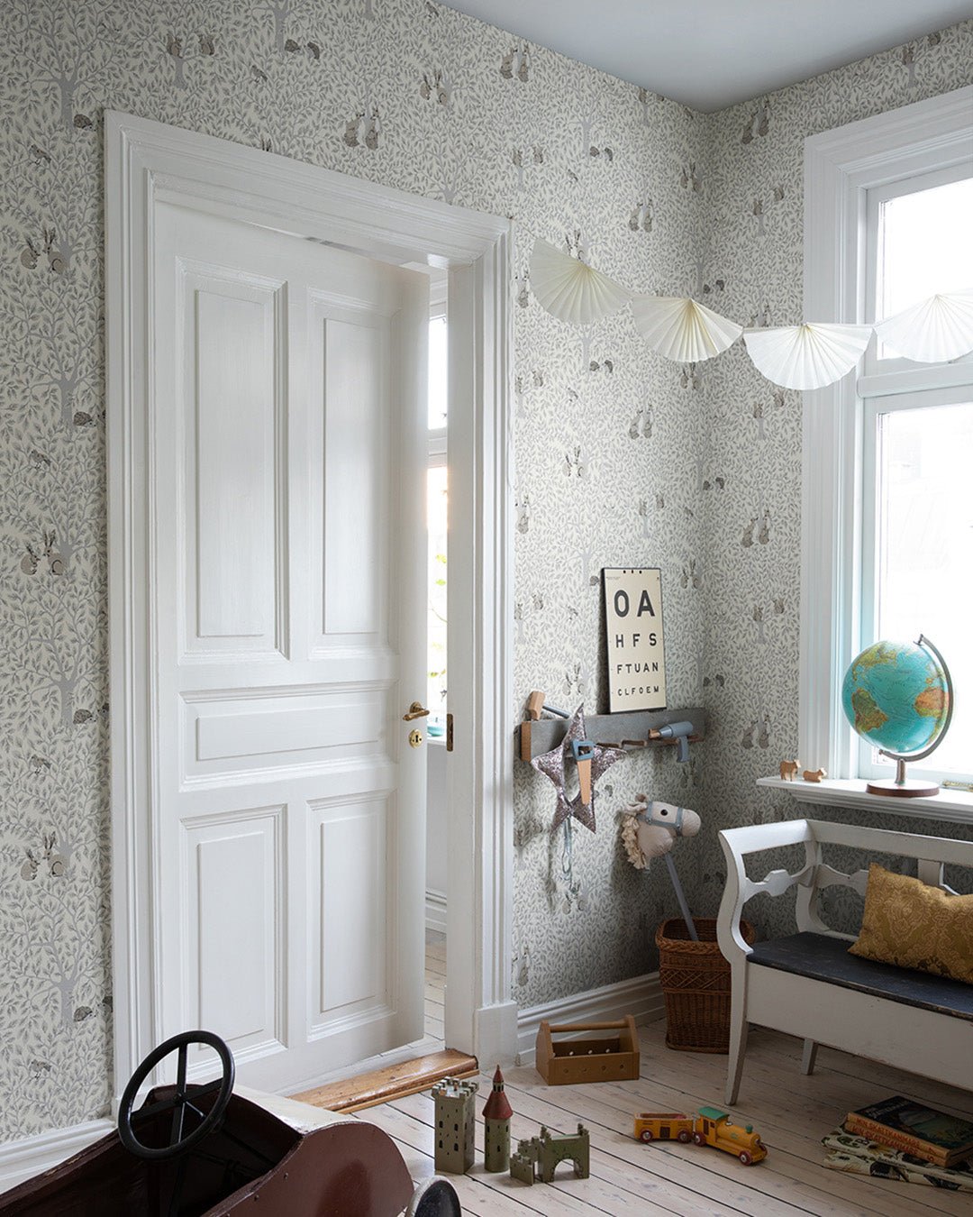 Per Wallpaper - White - Midbec - 44112 - Premier Wallcovering