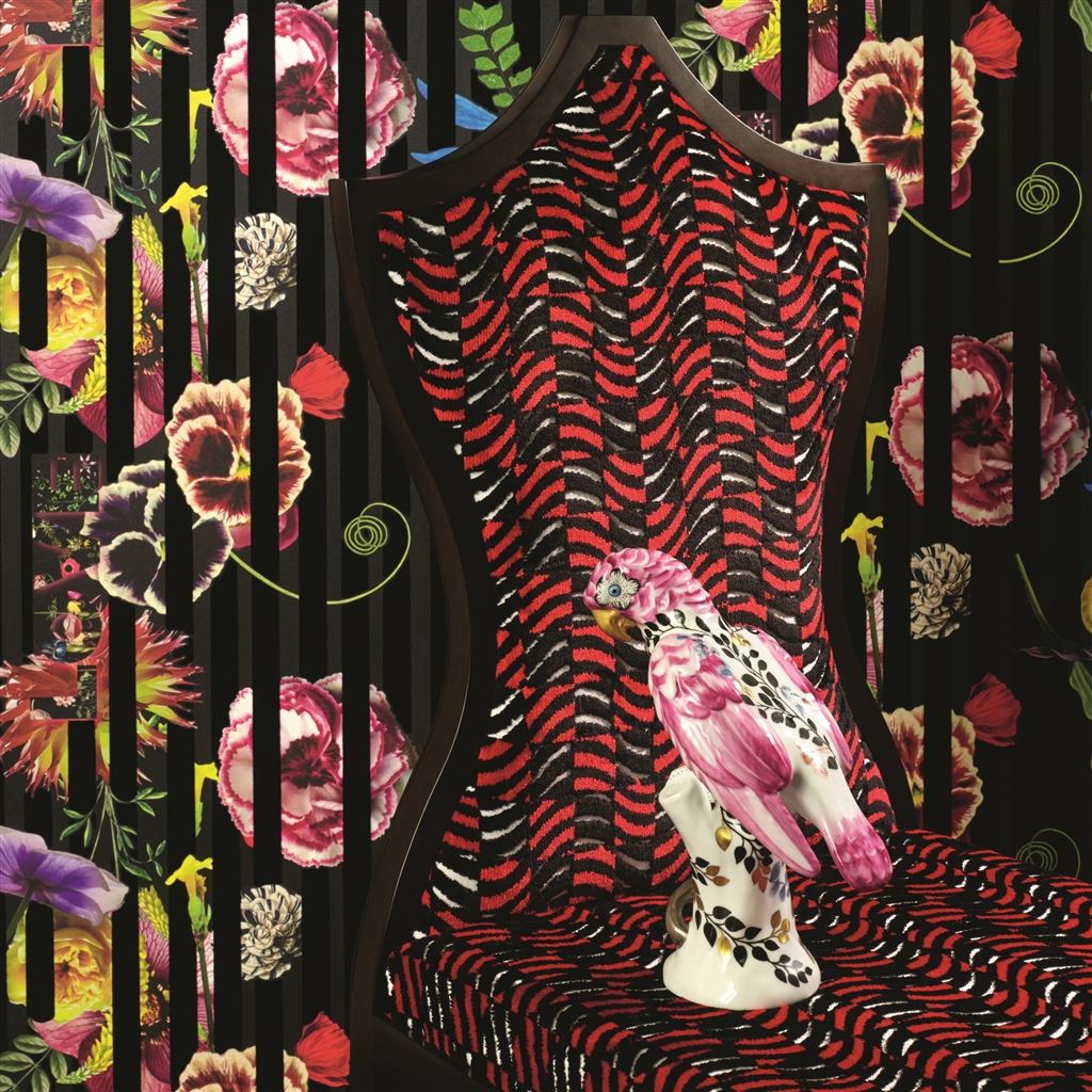 Pergola Shades Soft Fabric - Azur - Christian Lacroix - FCL7035/01 - Premier Wallcovering