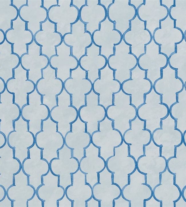 Pergola Trellis Wallpaper - Cobalt - PDG1151/04 - Designers Guild - Premier Wallcovering