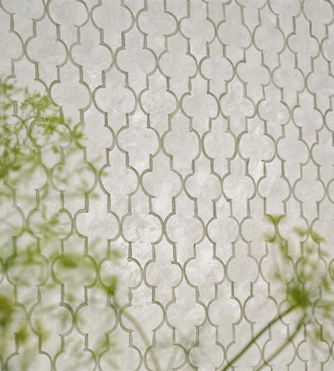 Pergola Trellis Wallpaper - Graphite - PDG1151/01 - Designers Guild - Premier Wallcovering