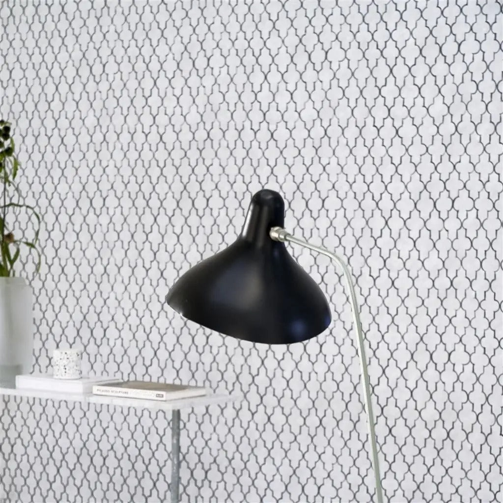 Pergola Trellis Wallpaper - Graphite - Designers Guild - PDG1151/01 - Premier Wallcovering