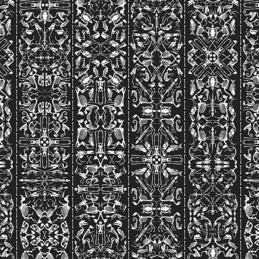 Perished Wallpaper - Black - NLXL - JOB - 03 - Premier Wallcovering