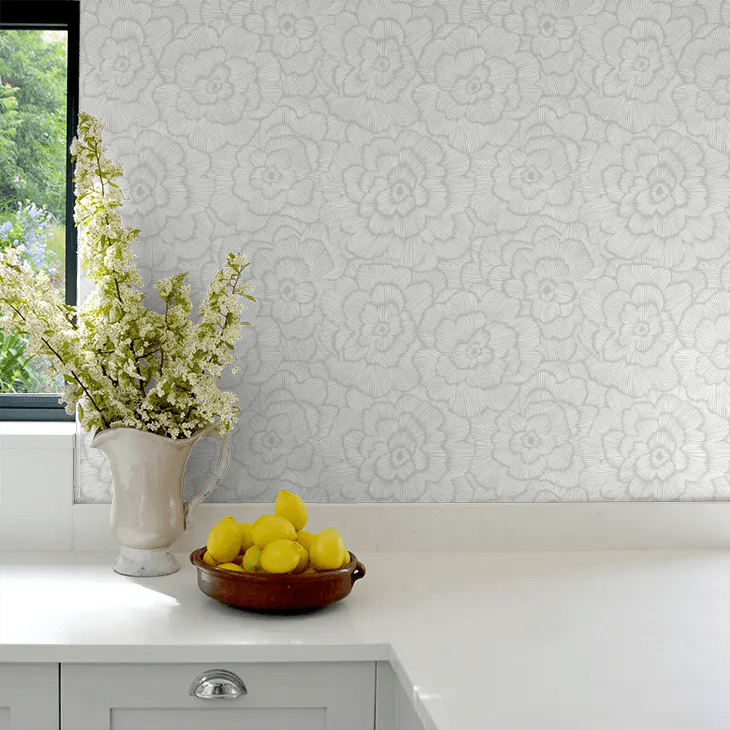 Periwinkle Wallpaper - Light Grey - A Street Prints - FD26036 - Premier Wallcovering