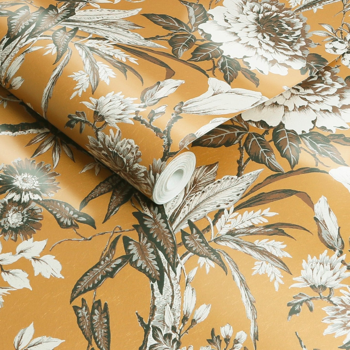 Perrow Wallpaper - Yellow - Graham & Brown - 127912 - Premier Wallcovering