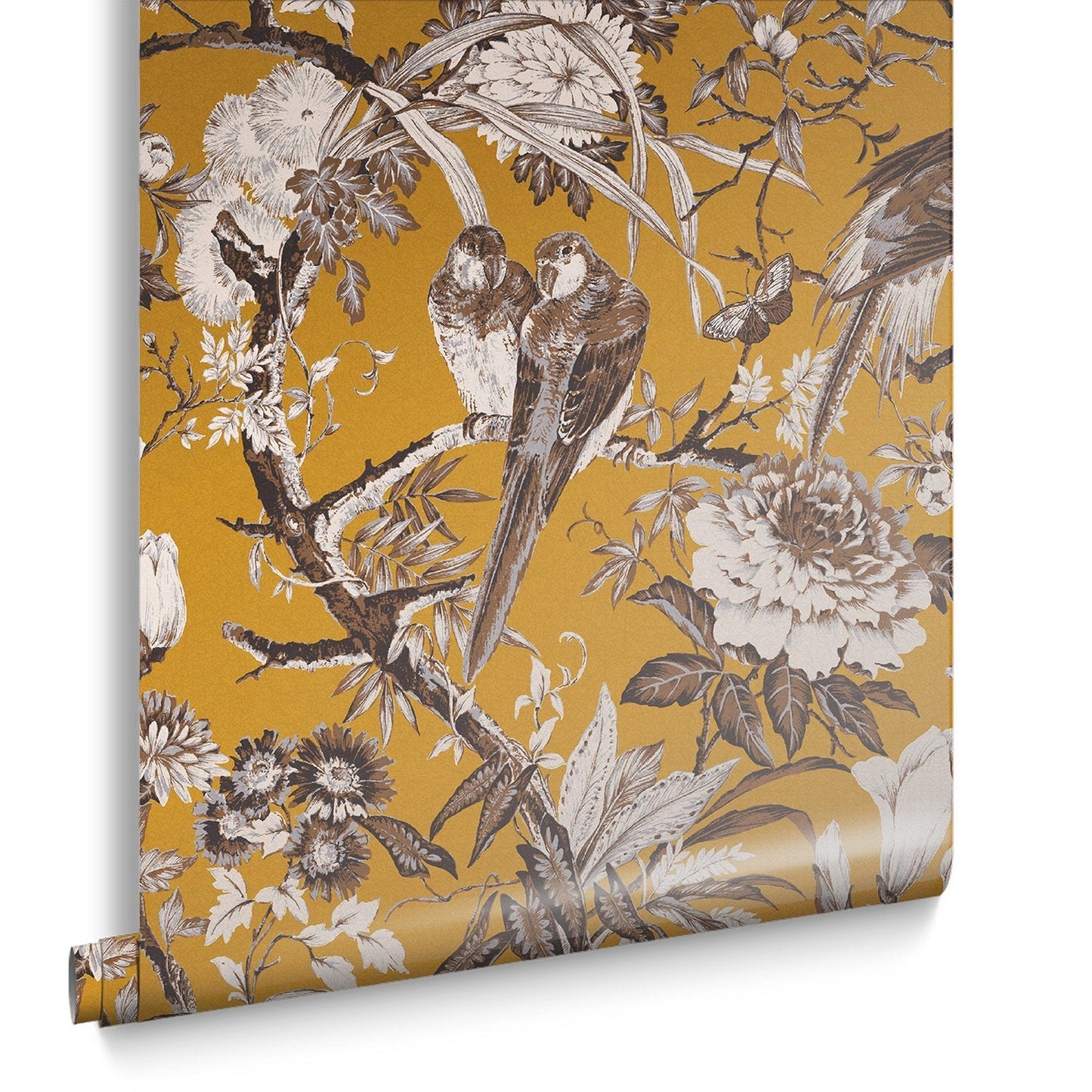 Perrow Wallpaper - Yellow - Graham & Brown - 127912 - Premier Wallcovering
