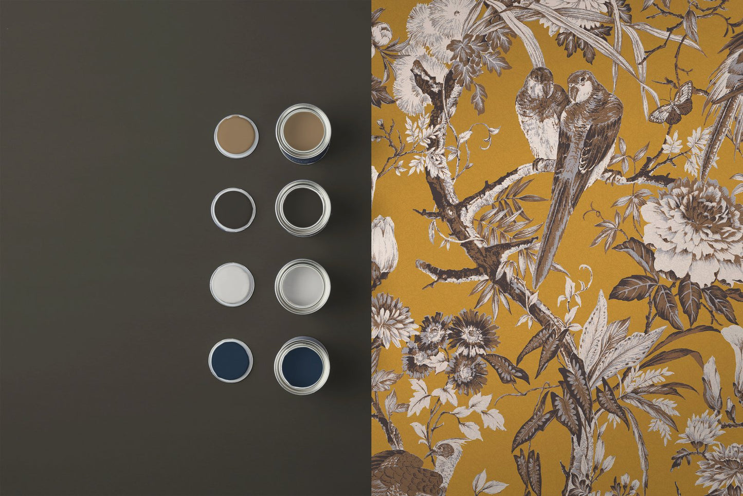 Perrow Wallpaper - Yellow - Graham & Brown - 127912 - Premier Wallcovering