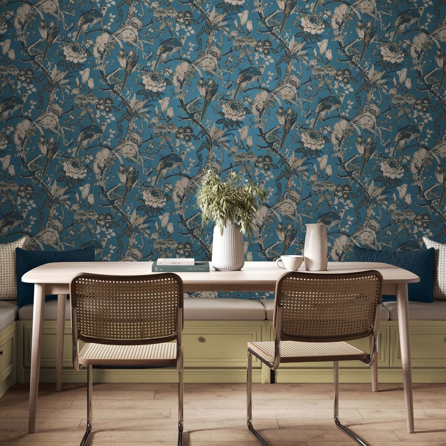 Perrow Wallpaper - Blue - Graham & Brown - 127911 - Premier Wallcovering