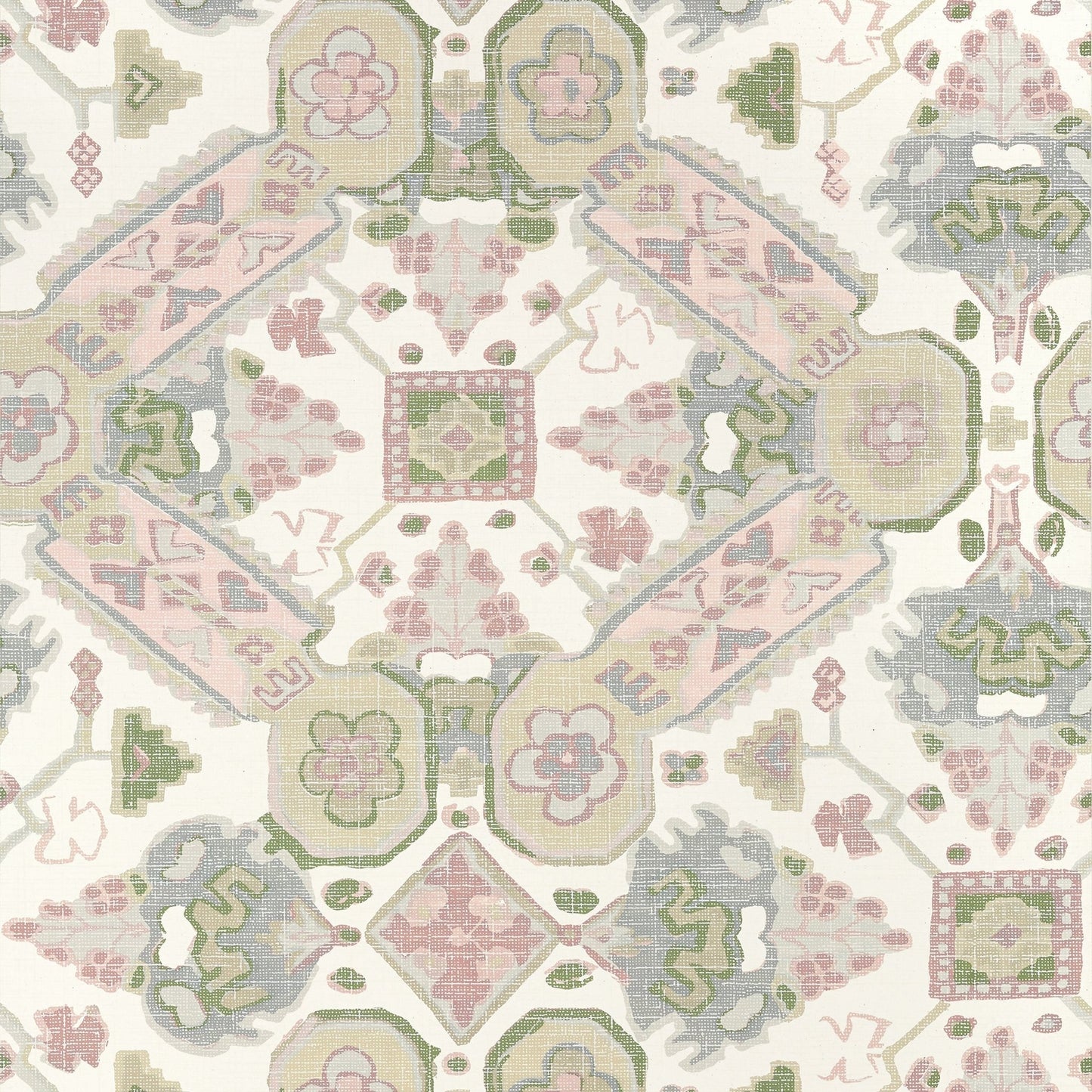 Persian Carpet Wallpaper - Blush - Thibaut - T10827 - Premier Wallcovering