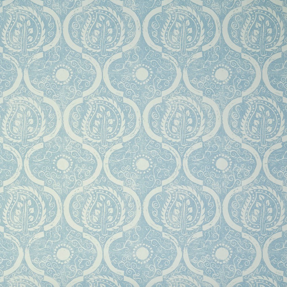 Persian Leaf Wallpaper - Blue - Blithfield - 840-02 - Premier Wallcovering