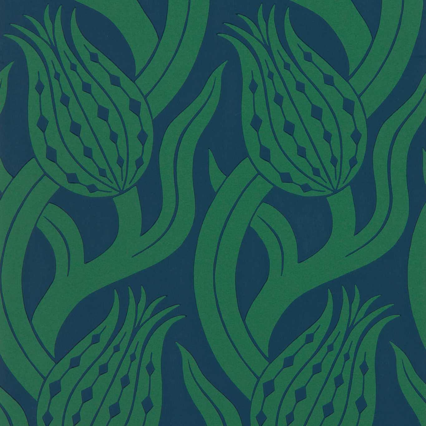 Persian Tulip Wallpaper - Poison - ZHIW312996 - Zoffany - Premier Wallcovering