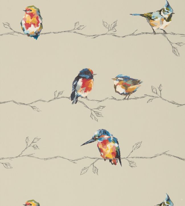 Persico Wallpaper - Coral/Lemon - HSTO111486 - Harlequin - Premier Wallcovering