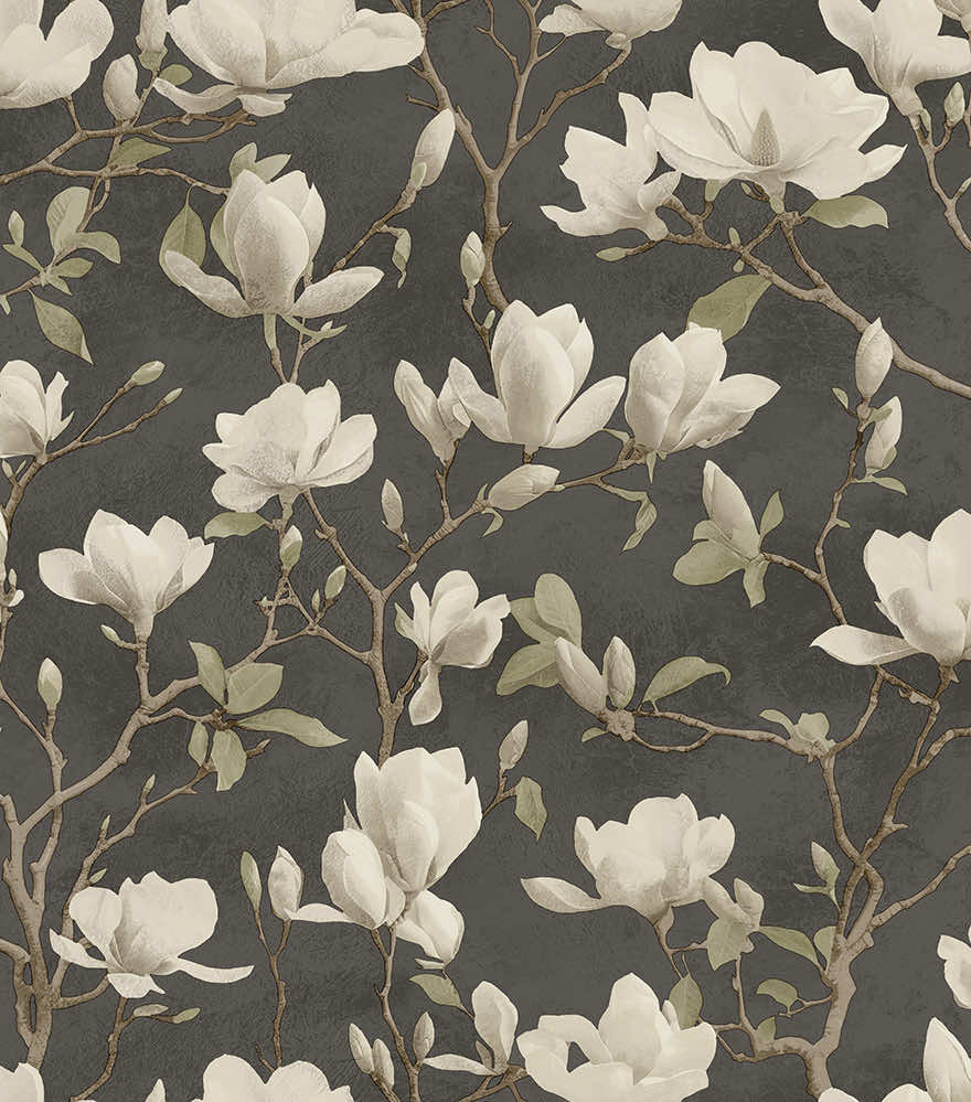 Petalina Wallpaper - Charcoal - Holden Décor - 36403 - Premier Wallcovering