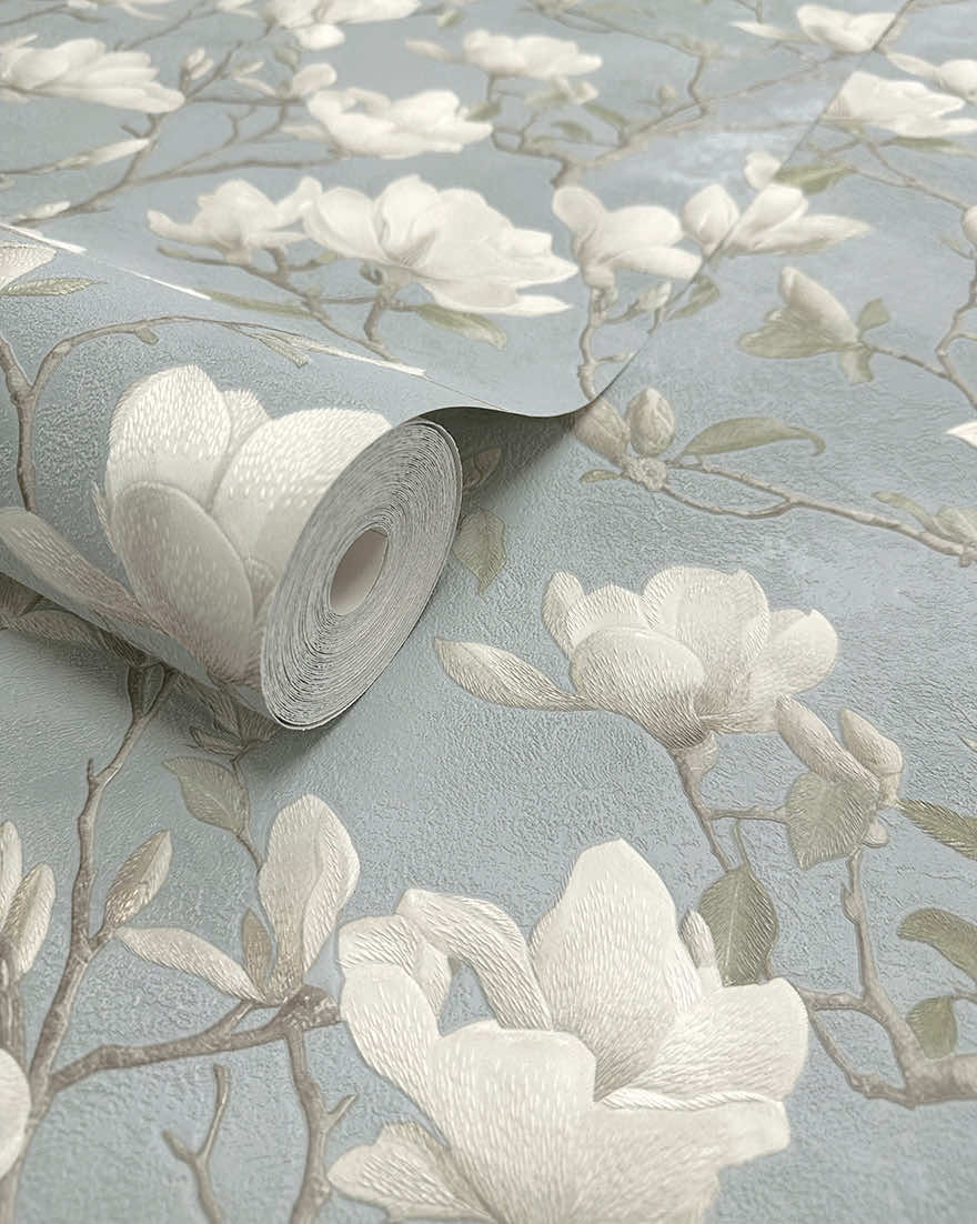 Petalina Wallpaper - Blue - Holden Décor - 36404 - Premier Wallcovering