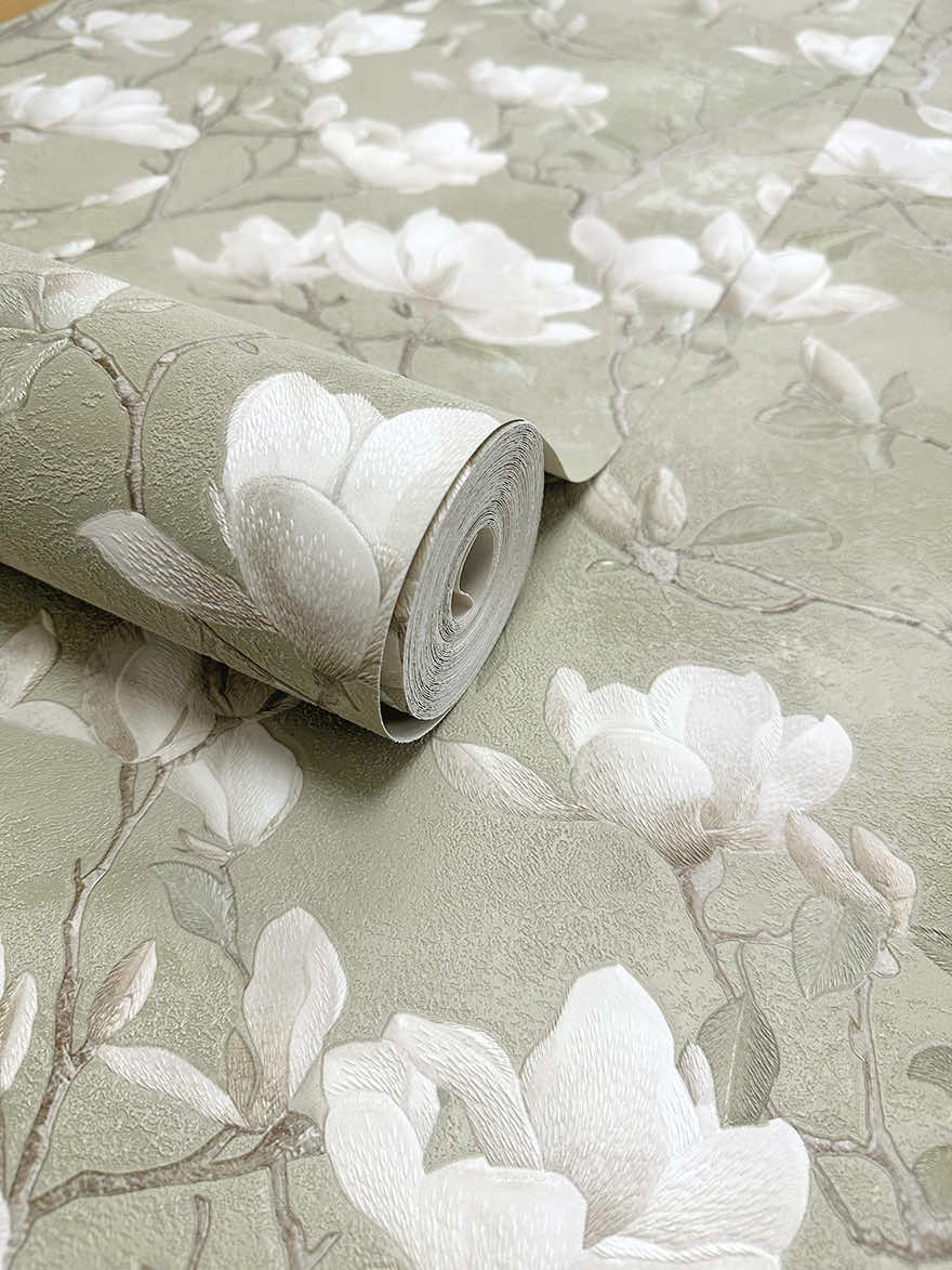 Petaline Wallpaper - Sage - Holden Décor - 36401 - Premier Wallcovering