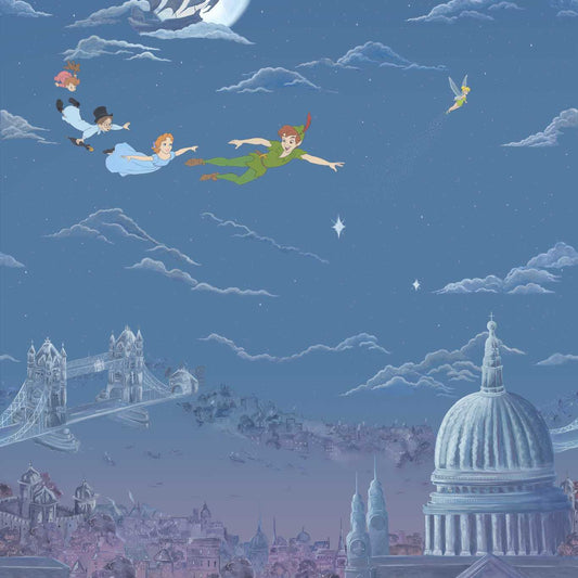Peter Pan Wallpaper - Evening Blue - DDIW217293 - Sanderson - Premier Wallcovering