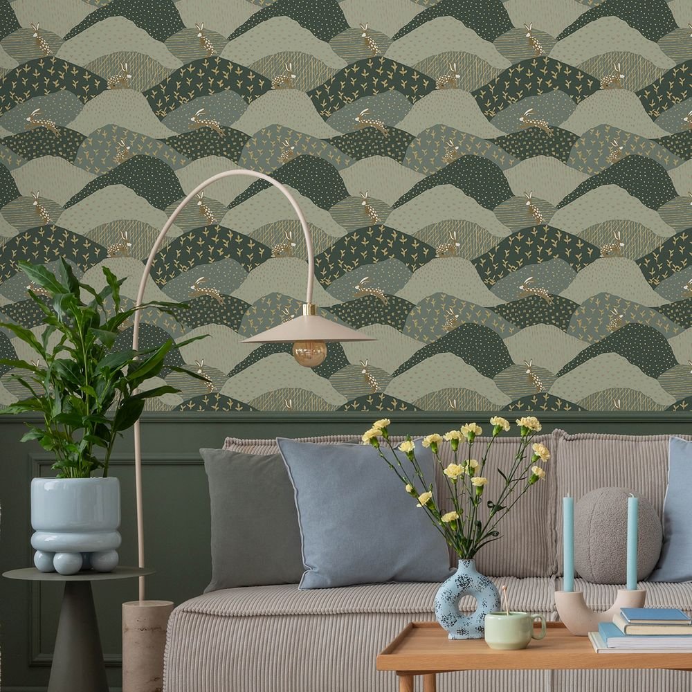 Peter Wallpaper - Green - A Street Prints - FD27299 - Premier Wallcovering