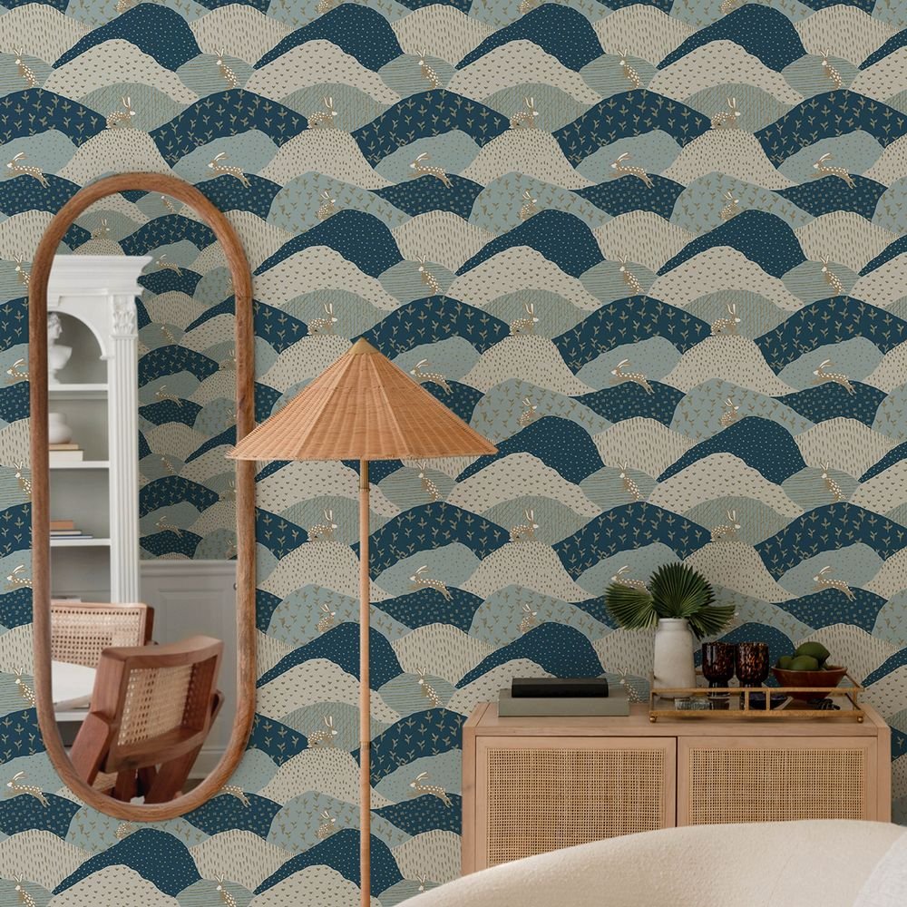 Peter Wallpaper - Blue Gray - A Street Prints - FD27300 - Premier Wallcovering