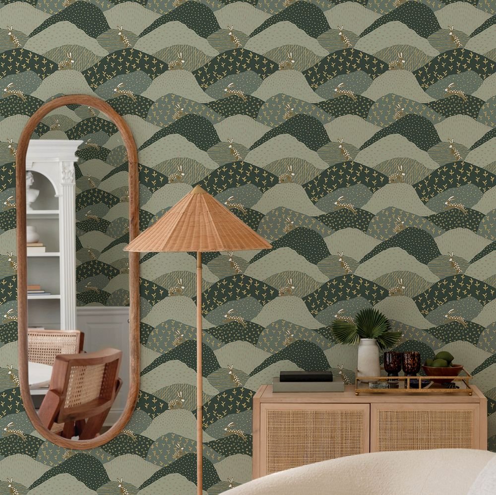 Peter Wallpaper - Green - A Street Prints - FD27299 - Premier Wallcovering