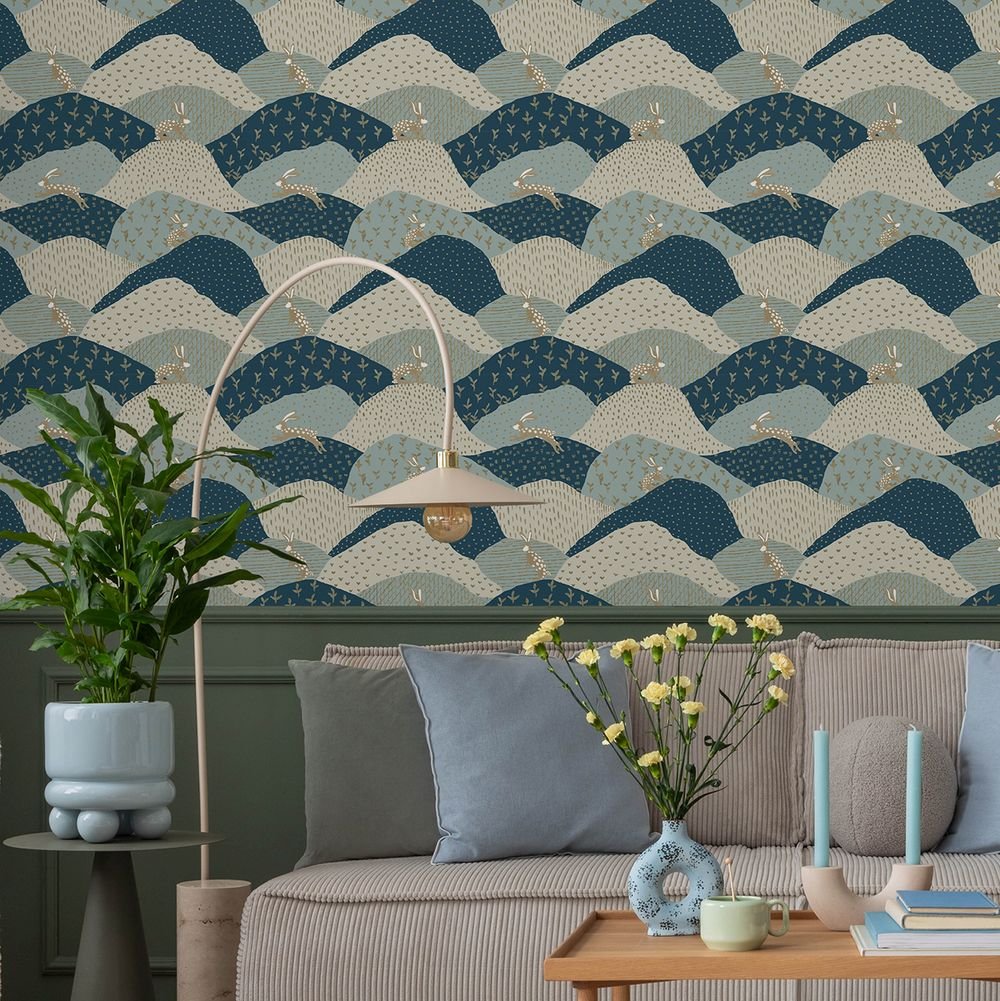 Peter Wallpaper - Blue Gray - A Street Prints - FD27300 - Premier Wallcovering