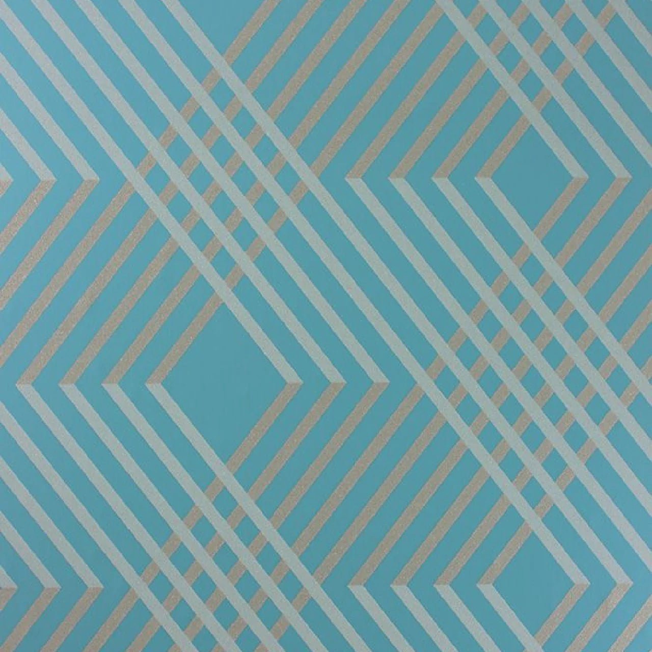 Petipa Wallpaper - Turquoise - Osborne & Little - W6894-05 - Premier Wallcovering