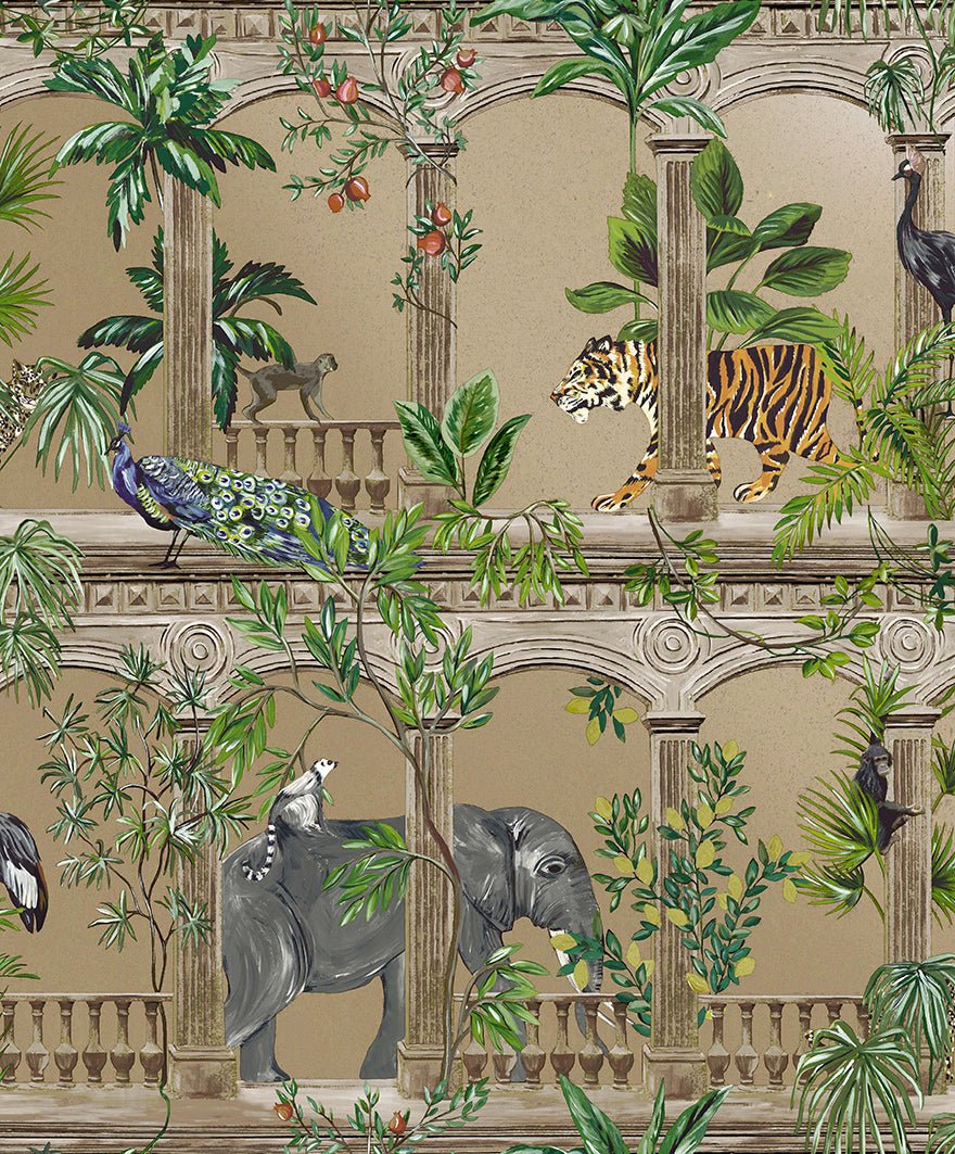 Petra Wallpaper - Gold - Holden Décor - 91350 - Premier Wallcovering