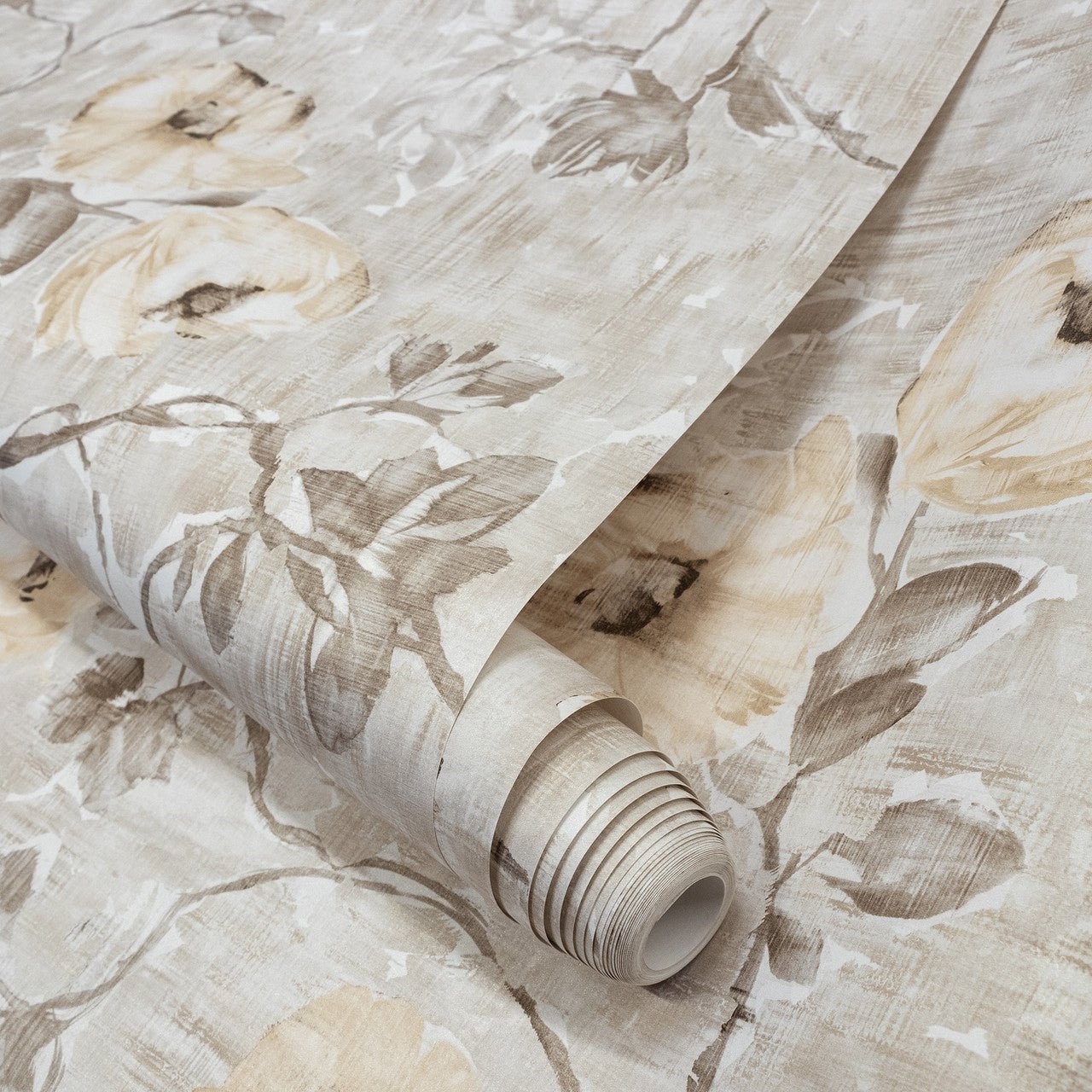 Petunia Julie Feels Home Wallpaper - Apricot Greyish - Hohenberger - 26916 - Premier Wallcovering