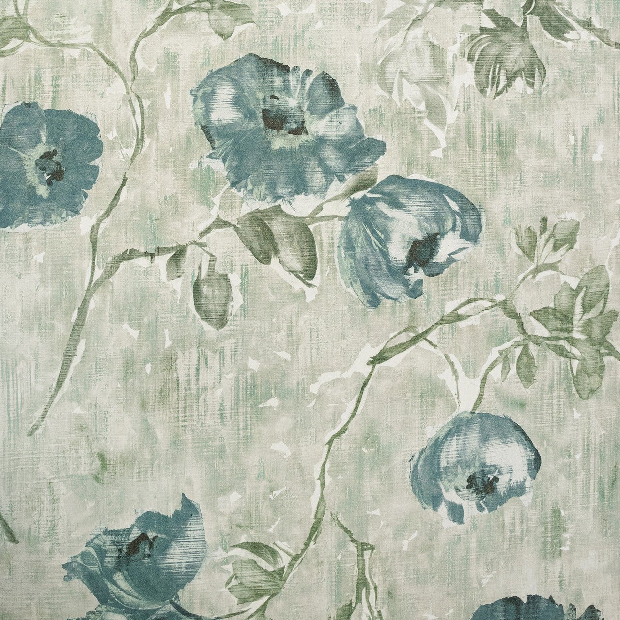 Petunia Julie Feels Home Wallpaper - Steel Sage - Hohenberger - 26917 - Premier Wallcovering