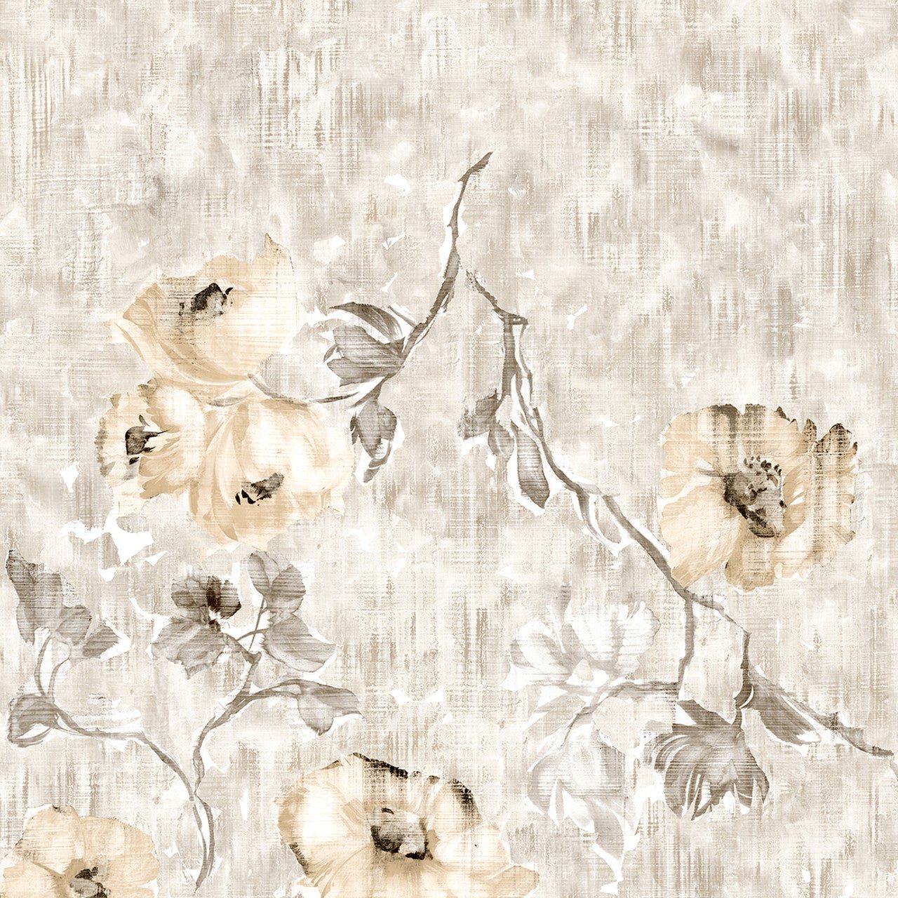 Petunia Twinwall Julie Feels Home Wall Mural - Apricot Greyish - Hohenberger - 26964 - Premier Wallcovering