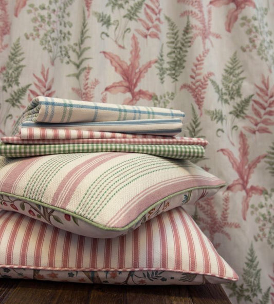 pf50505.404.0 - Sherborne Ticking Fabric - Pink - Baker Lifestyle