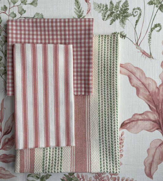 pf50506.404.0 - Sherborne Gingham Fabric - Pink - Baker Lifestyle