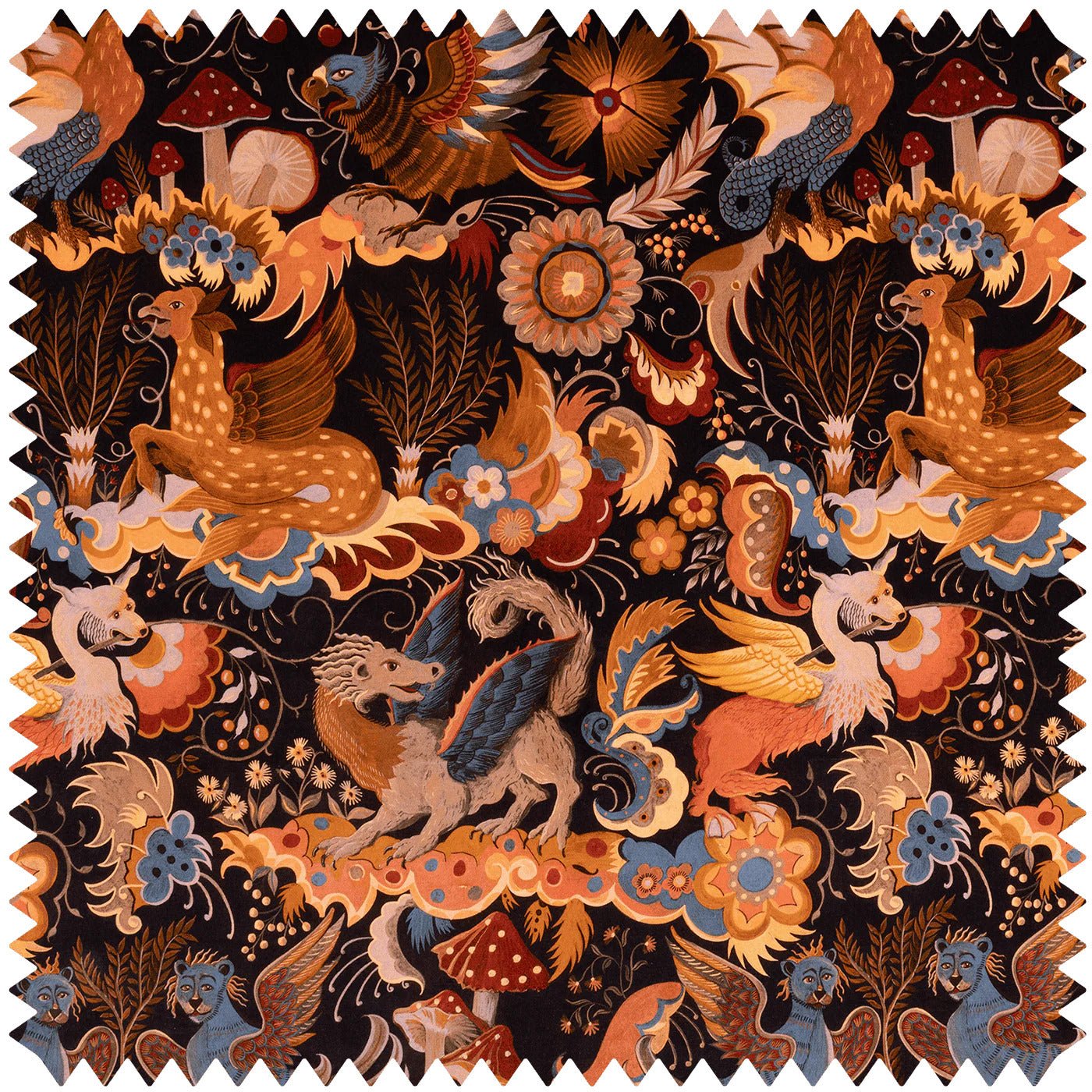 Phantasia Velvet Fabric -  Selenite - House of Hackney - 1-FA-PHA-VE-SEL-XXX-XXX - Premier Wallcovering