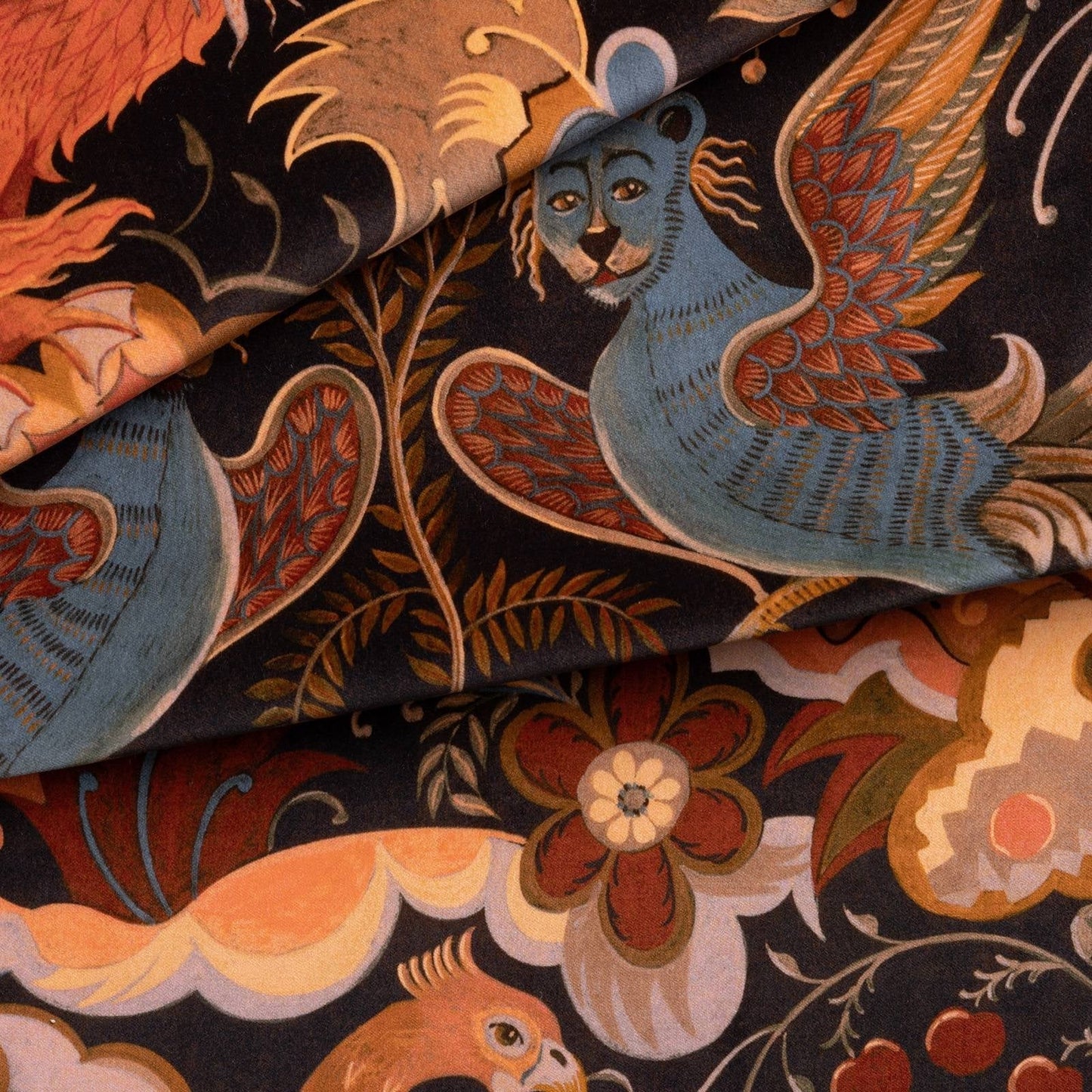 Phantasia Velvet Fabric -  Selenite - House of Hackney - 1-FA-PHA-VE-SEL-XXX-XXX - Premier Wallcovering