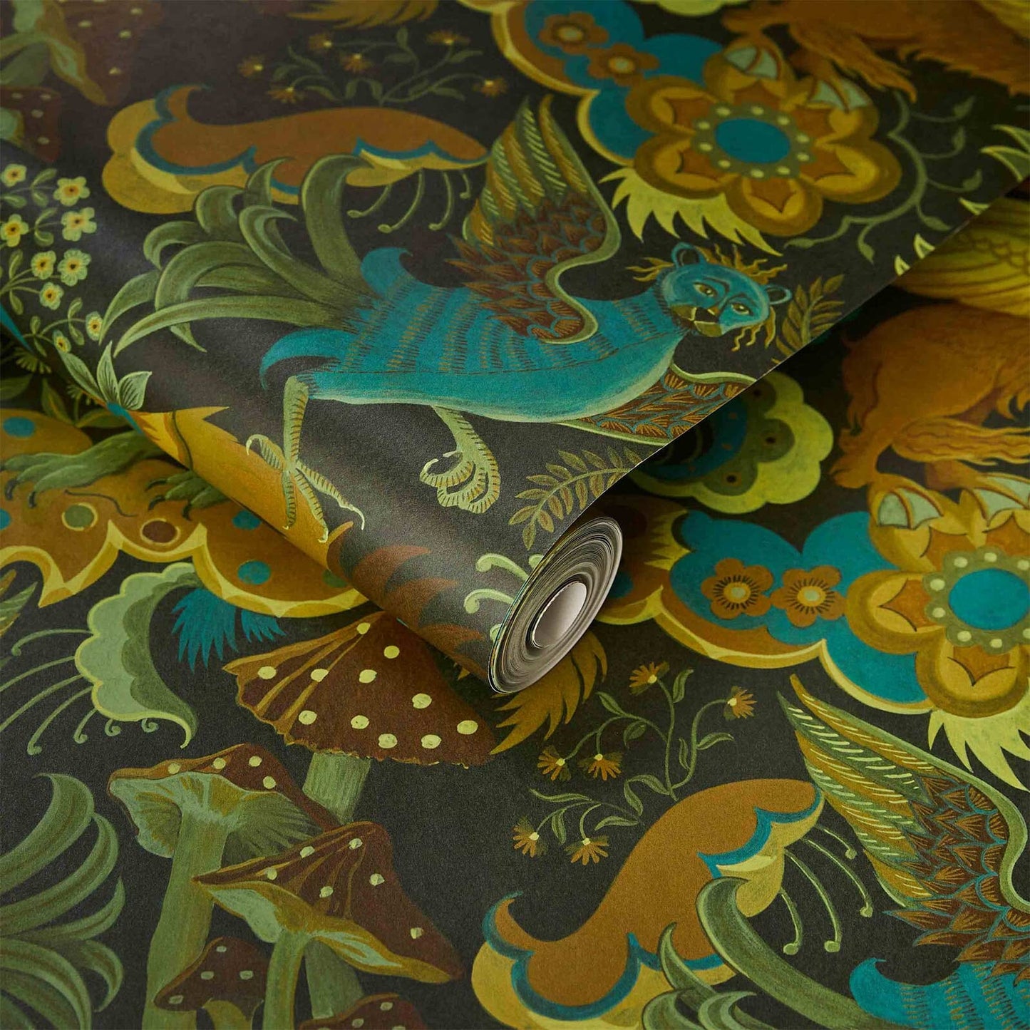 Phantasia Wallpaper - Emerald - Green - House of Hackney - 1 - WA - PHA - DI - EME - XXX - Premier Wallcovering