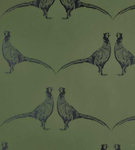 Pheasant Wallpaper - Camo Green - BG1500101 - Barneby Gates - Premier Wallcovering